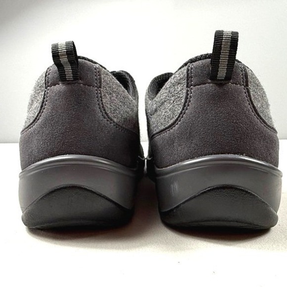 Orthofeet 711 Womens 12 B Charcoal Grey Wool Like Walking Sneakers Comfort Shoes - Picture 5 of 7